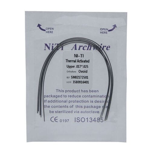 Dental Orthodontic Consumables Bracing Niti Arch Wires Sizes