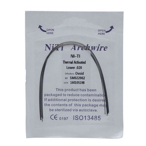 Dental Clear Bow Wire Nickel Titanium Tie Wire Brackets